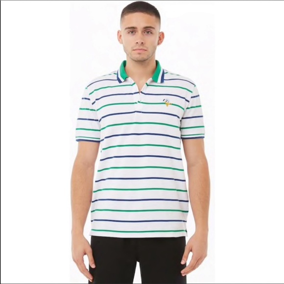 L-Forever 21x Disney Donald Duck Striped Polo - Picture 2 of 8